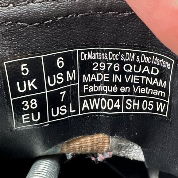 Dr. Martens 2976 Quad Womens Size 7 Chelsea Boots White Smooth Leather Pull On - Picture 8 of 8